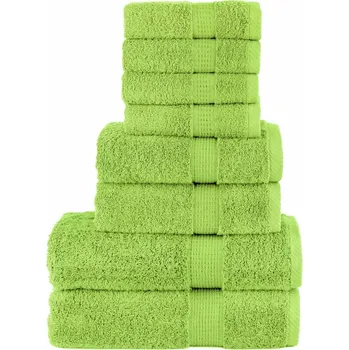 Utěrka 8dílná sada ručníků Premium SOLUND jablkově zelená 600g/m² - 8721012151925