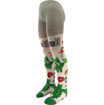 Dívčí oblečení CHLAPECKÉ PUNČOCHÁČE šedá rytíři a draci Fuski Boma Voxx