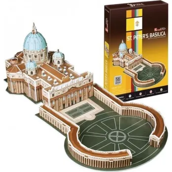 Puzzle 3D Puzzle Cubic Fun Bazilika svatého Petra 56 dílků.