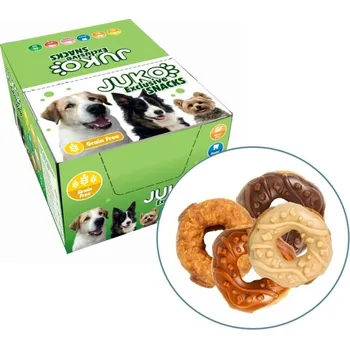 Krmivo pro psa Donuts Mix 4 příchutě JUKO Snacks 1,6 kg (cca 29 ks)