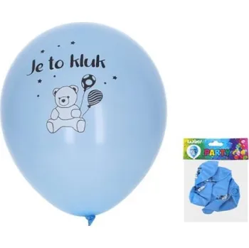 Balónek Balónek nafukovací 30 cm - sada 5ks, Kluk (W025454)