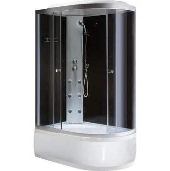 Sprchový box BPS-koupelny HYD-A02 120 L 120x80 levý bez sauny sklo bílá