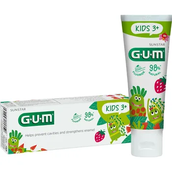 zubní pasta GUM Kids dětská zubní pasta od 3 let, 50ml (jahoda)