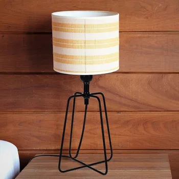 Lampička Stolní lampa černá kovová LOFT 31 cm