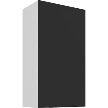 Kuchyňská skříňka Vysoká horní skříňka LUNARA - šířka 50 cm, černá / bílá