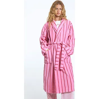 Dámský župan Reserved - Župan s vázáním v pase - svítivě růžová - 024HQ-42X - 024HQ-42X-L_X
