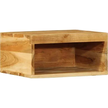 Televizní stolek Nástěnná TV skříňka 40 x 30 x 19 cm masivní akáciové dřevo - 8721158412508