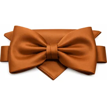 Motýlek Motýlek Brinkleys Classic s kapesníčkem - cognac