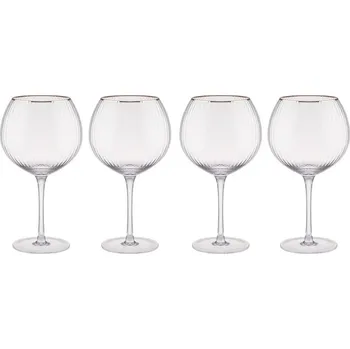 Butlers GOLDEN TWENTIES Sada sklenic na gin se zlatým okrajem 650 ml 4 ks