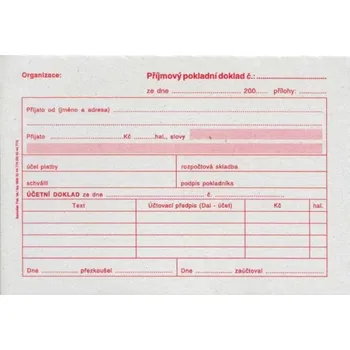 Tiskopis Doklad příjmový pokl. i pro PÚ A6, 50l /ET030/