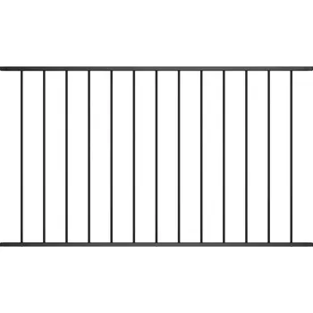 Plot Plotový panel s práškovým nástřikem z oceli 1,7 x 1,25 m černý - 8719883670522