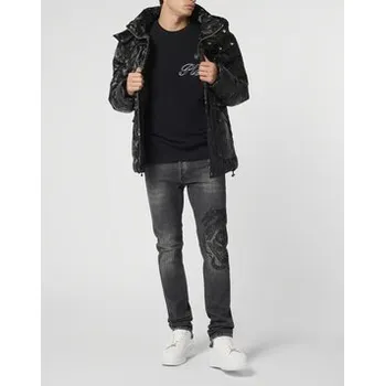 PHILIPP PLEIN Zimní bunda 28621 Černá Regular Fit 4XL