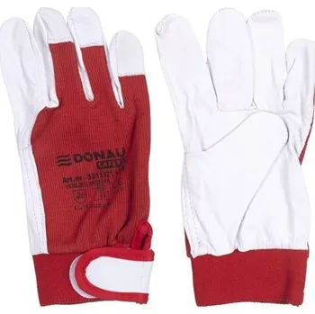 Pracovní rukavice Rukavice Donau Safety - kožené dlaně, vel. 9/L