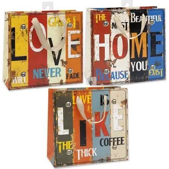 Dárková taška ARGUS Dárková papírová taška (36.5 x 34.5 cm) mix 12 ks 0787R000h