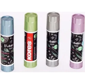 Kancelářské lepidlo Lepidlo lepící tyčinka KORES Matallic mix 20g (12212)