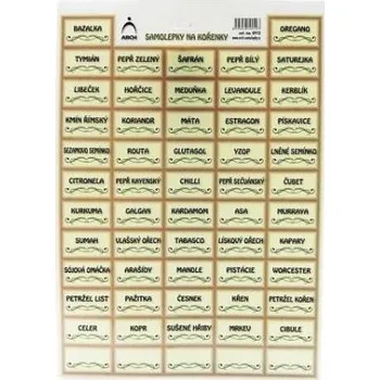 samolepka Samolepky na kořenky ORNAMENTY 0912