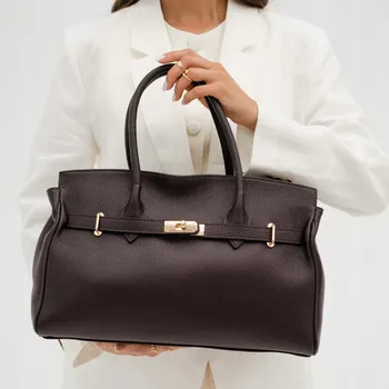 Kabelka MORANTI kabelka z pravé kůže, transparentní