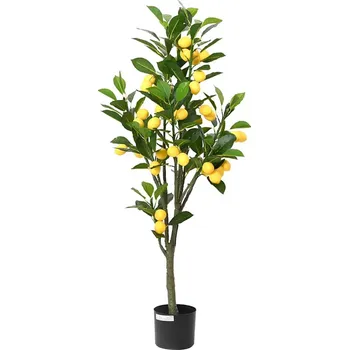 umělá květina Umělý citronovník 136 listů 120 cm zelený - 8721158573070