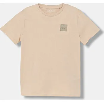 Bavlněné lounge tričko Guess L6RI26.K8HM4.PPY2 béžová 80X, vel. 147-157