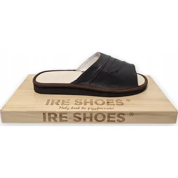 Dámské pantofle Pánské kožené Papuče IRESHOES letní nazouváky 41-46 měkké pohodlné bačkory 46