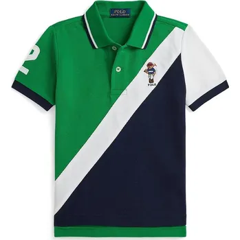 Chlapecké oblečení Dětská bavlněná polokošile Polo Ralph Lauren 322A96603001 zelená 77X, vel. 102-108