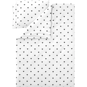 Povlečení LIVARNO® Ložní povlečení Renforcé, 220 x 240 cm, 70 x 90 cm (bílá/černá)