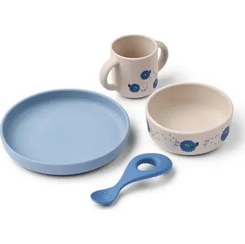 Sada nádobí Sada nádobí pro děti Liewood Vivi Printed Tableware Set LW15135.PPY2 modrá 55X, vel. ONE SIZE