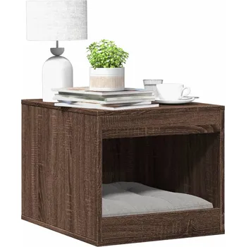 Skříňka na kočičí záchod hnědý dub 47x59x42 cm kompozitní dřevo - 8721158499967