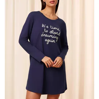 Dámská noční košile Triumph dámská košile noční Nightdresses NDK 03 LSL X s dlouhým rukávem, délka do půlky stehen, velikost XL