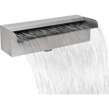 Zahradní jezírko Obdélníková bazénová fontána nerezová ocel 30 cm - 8718475925859