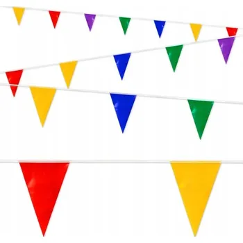 Girlanda Widmann, barevné vlaječky, délka 10 m