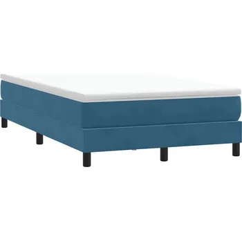 Postel vidaXL Postel Box Spring bez matrace tmavě modrá 120x210 cm samet