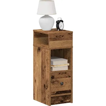 Noční stolek Noční stolek se zásuvkou old wood 25 x 31 x 66 cm - 8721158575074