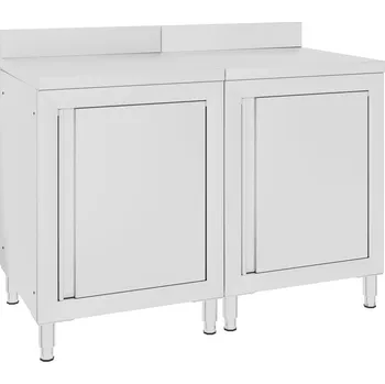 Přepravka na jídlo Gastro pracovní stůl se skříňkou 120 x 60 x 96 cm nerezová ocel - 8720286198032