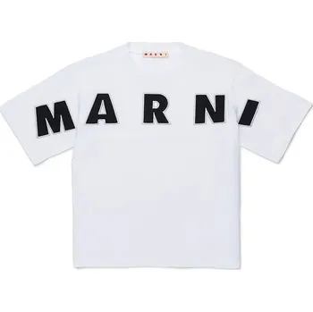 Dětské bavlněné tričko Marni MT303F T-SHIRT M01733.M00RF bílá 00X, vel. 164
