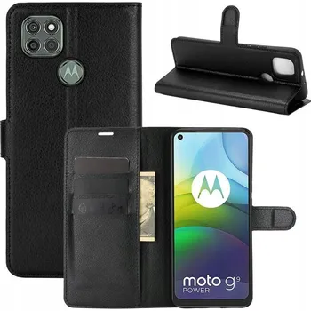 Pouzdro na mobilní telefon Flipové pouzdro Spacecase pro Motorola Moto G9 Power, černé