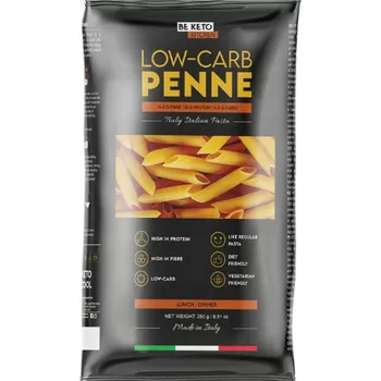 Beketo Keto těstoviny penne 250g – nízký obsah sacharidů, vysoký obsah bílkovin