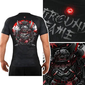 Moto bunda Pánský rashguard Ground Game Samurai 2.0 černý/multi M