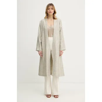 Kabát Forte Forte 14510.my.coat stříbrná SLV, vel. 36