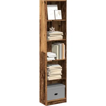 Knihovna Knihovna old wood 40 x 24 x 176 cm kompozitní dřevo - 8721158507099