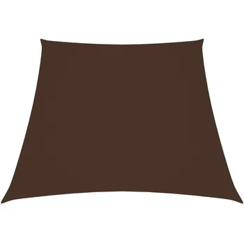 Markýza Stínicí plachta oxfordská látka lichoběžník 2/4 x 3 m hnědá - 8720286125922
