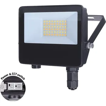 Solight LED reflektor TOP, 20W, max. 2600lm, 3CCT, volitený výkon 100/50%, IP65, rychlokonektor