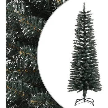 Vánoční stromek Umělý úzký vánoční stromek se stojanem zelený 120 cm PVC - 8720287110255