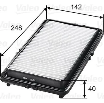 Filtr do auta Vzduchový filtr VALEO 585261