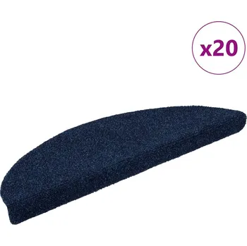 Nášlap na schod Schodové rohože samolepicí 20 ks 56 x 17 x 3 cm tmavě modré půlkulaté - 8721288457967
