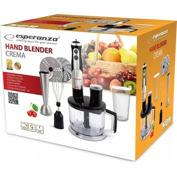 Tyčový mixér Esperanza Crema EKM004 černý