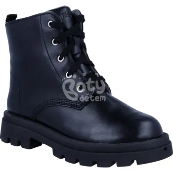 Dívčí kozačky Kožená obuv Klara Richter 4450-2231-9900 černá Velikost: 38