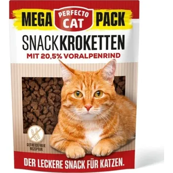Pamlsek pro kočku Perfecto Cat MEGA PACK snack Kroketten 20,5% s Alpským hovězím 150g