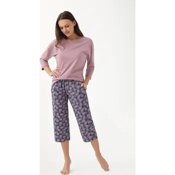 Pyžamo Luna 344 3/4 M-2XL Z25/26 dámské kakao XXL