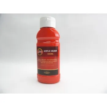 Výtvarná barva KOH-I-NOOR Barva akrylová 500ml červená světlá 0300